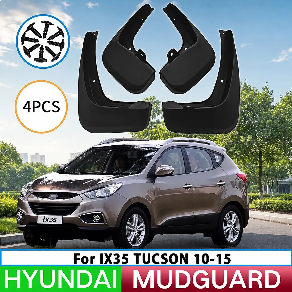 Mud Flaps Splash Guards for Hyundai Tucson ix35 2010-2015 Front Rear Wheel Mudguards Car Accessories
Mud Flaps Splash Guards for Hyundai Tucson ix35 2010-2015 Front Rear Wheel Mudguards Car Accessories