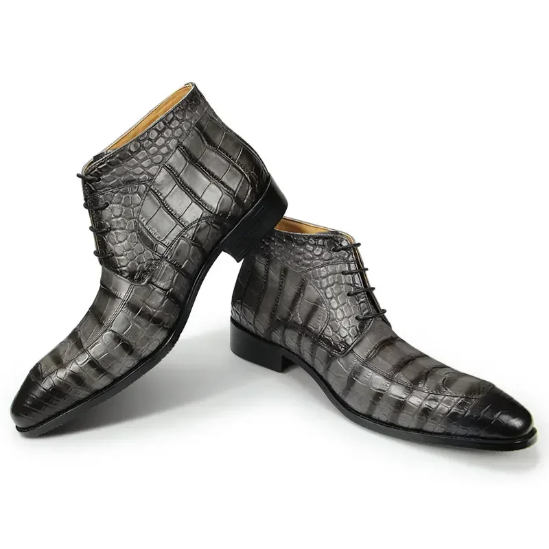Men Genuine Leather Ankle Boot New Fashion High Quality Luxury Dress Shoe Formal Printing Lace-up Male Footwear Bota Masculina
Men Genuine Leather Ankle Boot New Fashion High Quality Luxury Dress Shoe Formal Printing Lace-up Male Footwear Bota Masculina