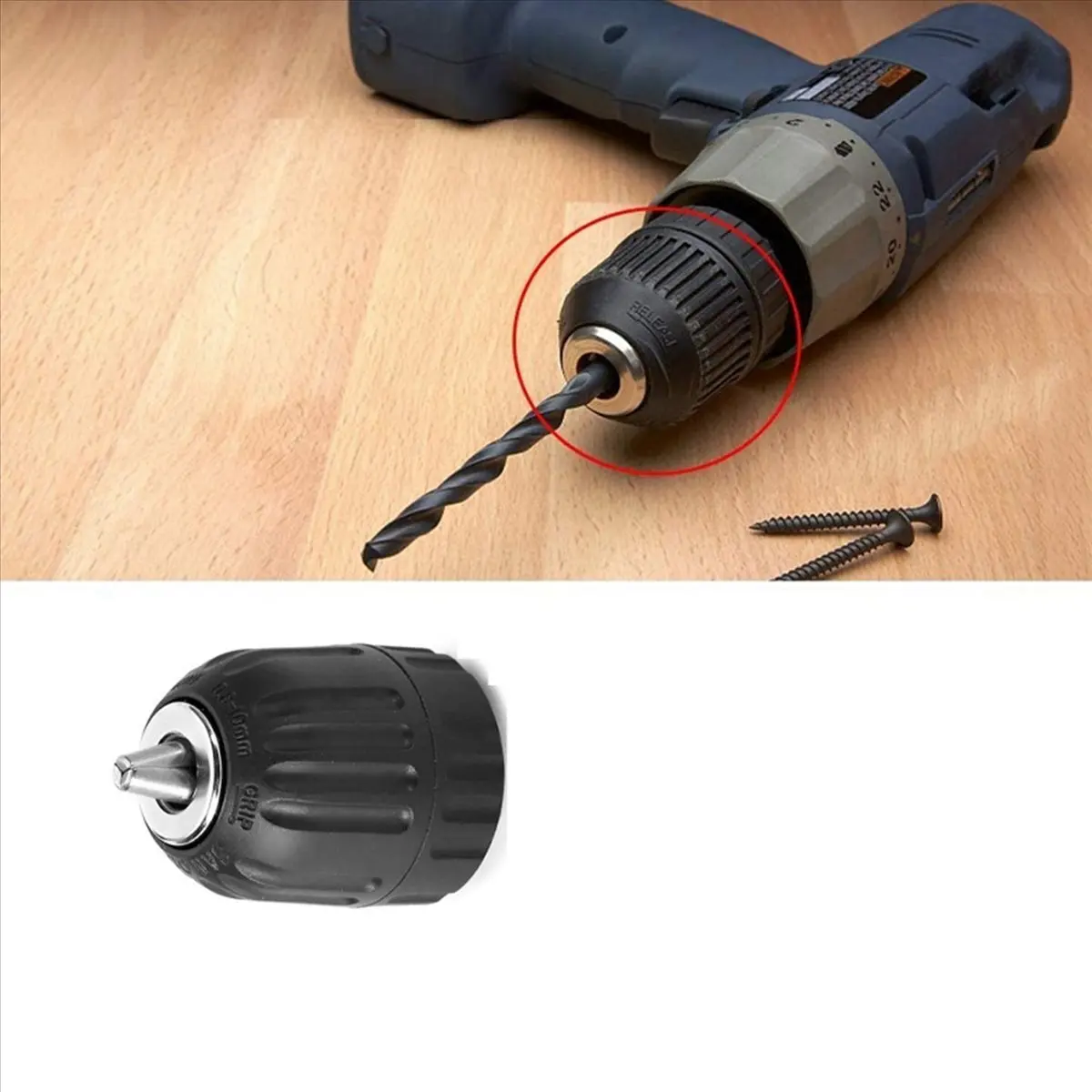 A58Z 2 Pieces of Hand-Tight Chuck Set Adapter Heavy Duty 10mm Keyless Drill Chuck with Adapter Hardware Tools
A58Z 2 Pieces of Hand-Tight Chuck Set Adapter Heavy Duty 10mm Keyless Drill Chuck with Adapter Hardware Tools