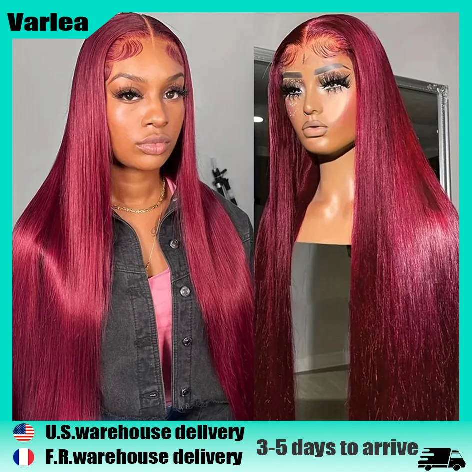 Varlea 200% Density 99j 30 Inch 13x6 Hd Lace Frontal Wig Straight 13x4 Lace Front Wigs Burgundy Human Frontal Lace Wig For Women
Varlea 200% Density 99j 30 Inch 13x6 Hd Lace Frontal Wig Straight 13x4 Lace Front Wigs Burgundy Human Frontal Lace Wig For Women