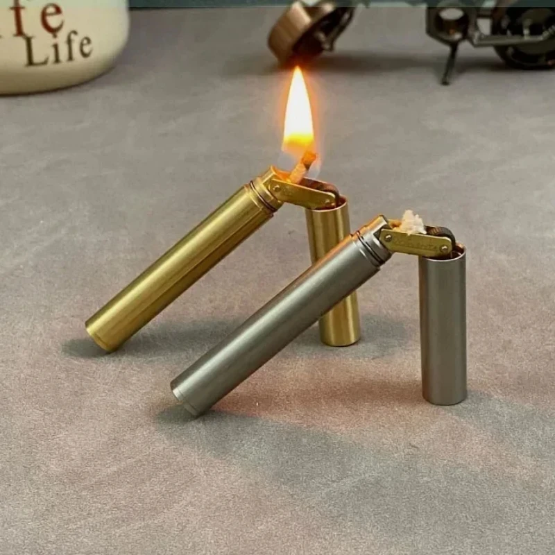 Retro Double Stick Grinding Wheel Copper Lighter Foldable Portable Mini Outdoor Lighter Cigarette Accessories Men's Gift
Retro Double Stick Grinding Wheel Copper Lighter Foldable Portable Mini Outdoor Lighter Cigarette Accessories Men's Gift