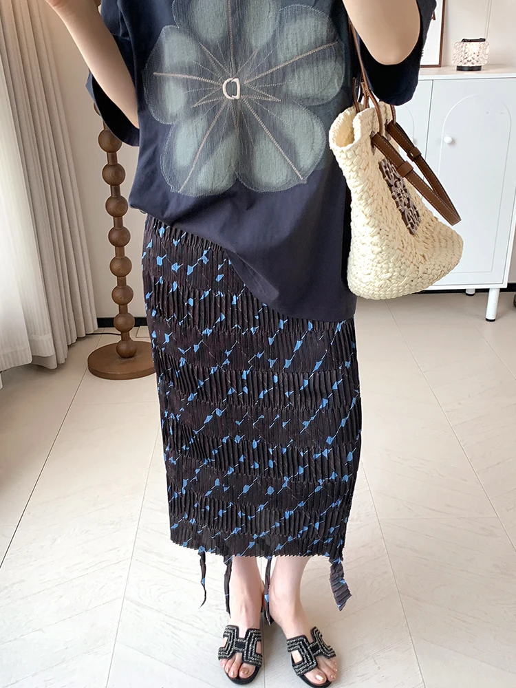 JN Юбка с цветочным принтом, женская дизайнерская тонкая прямая юбка средней длины, простая юбка-труба из полиэфирного волокна, повседневная
JN Юбка с цветочным принтом, женская дизайнерская тонкая прямая юбка средней длины, простая юбка-труба из полиэфирного волокна, повседневная