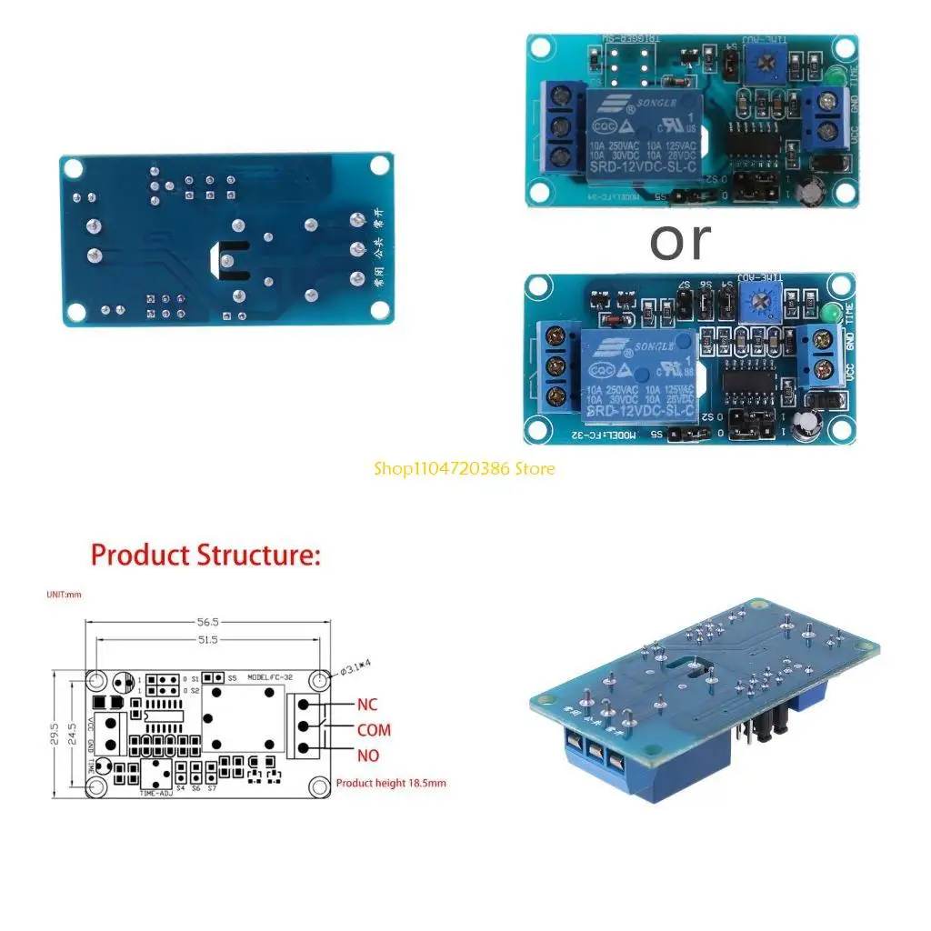 K0EA 12V for DC Delay Delay Turn on / Delay Turn off Switch Module with Timer
K0EA 12V for DC Delay Delay Turn on / Delay Turn off Switch Module with Timer