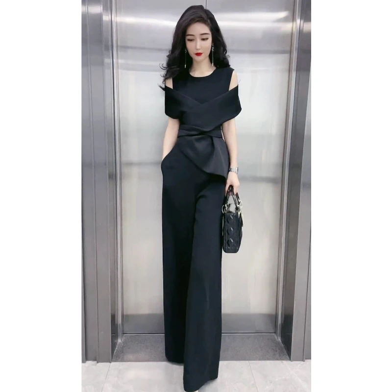 Summer 2023 New Fashion Style Jumpsuit Women Slim High Waist Wide Leg Jumpsuit One Piece Jumpsuit Black Jumpsuit Women
Summer 2023 New Fashion Style Jumpsuit Women Slim High Waist Wide Leg Jumpsuit One Piece Jumpsuit Black Jumpsuit Women