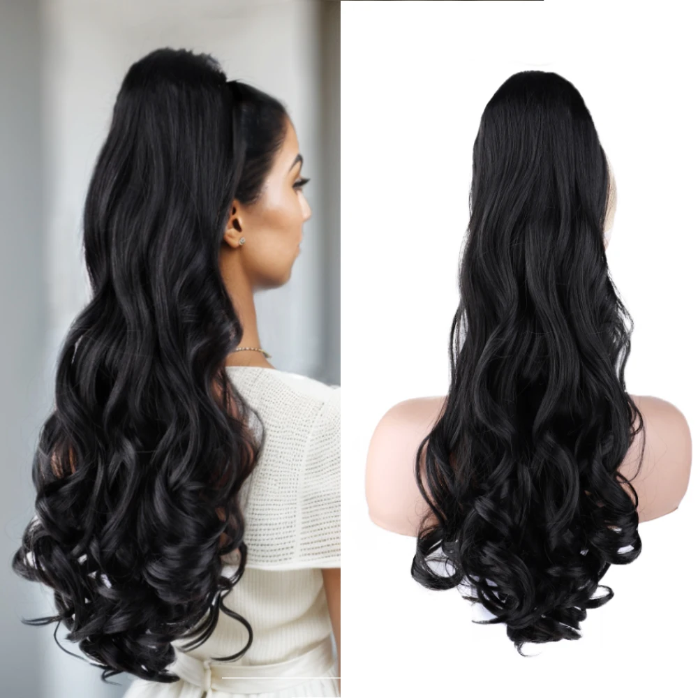 Lydia Synthetic 20"-24" Bouncy Curly Dancing Loose Wavy Hair Clips-In Drawstring Ponytail Long Hairpiece Natural Black T1B/Brown
Lydia Synthetic 20"-24" Bouncy Curly Dancing Loose Wavy Hair Clips-In Drawstring Ponytail Long Hairpiece Natural Black T1B/Brown
