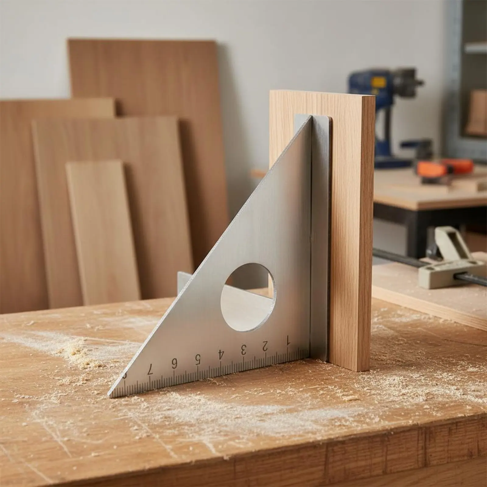 3D Angle Ruler Wear Resistant Woodworking Protractor Woodworking Triangle Ruler Anodized Surface 45 90 Degree Square Portable
3D Angle Ruler Wear Resistant Woodworking Protractor Woodworking Triangle Ruler Anodized Surface 45 90 Degree Square Portable