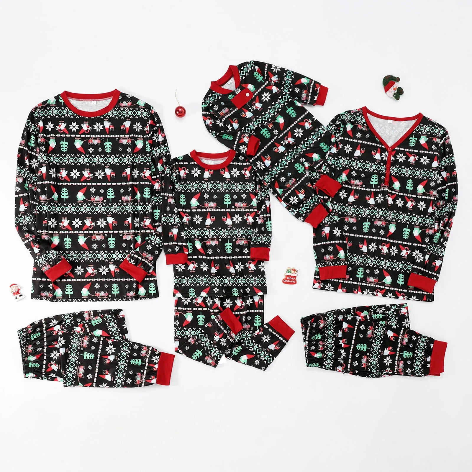 Christmas Family Look Sets Xmas Father Mother Children Baby Cartoon Pajamas Tops+Pants Suits Parent-Children Home wear Clothing
Christmas Family Look Sets Xmas Father Mother Children Baby Cartoon Pajamas Tops+Pants Suits Parent-Children Home wear Clothing