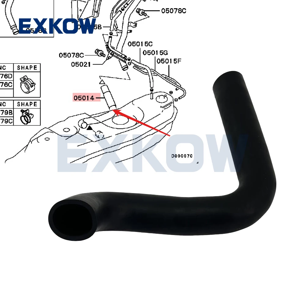 Fuel Filler Hose for Mitsubishi Pajero Montero III 2000-2006 V63 V73 V75 V76 V77 V78 MR959819
Fuel Filler Hose for Mitsubishi Pajero Montero III 2000-2006 V63 V73 V75 V76 V77 V78 MR959819