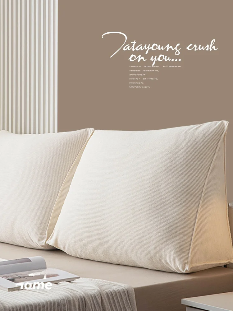 Corduroy Pillow Cream Color Sofa Bedside Combination Cushion Detachable Washable Soft Backrest for Living Room
Corduroy Pillow Cream Color Sofa Bedside Combination Cushion Detachable Washable Soft Backrest for Living Room