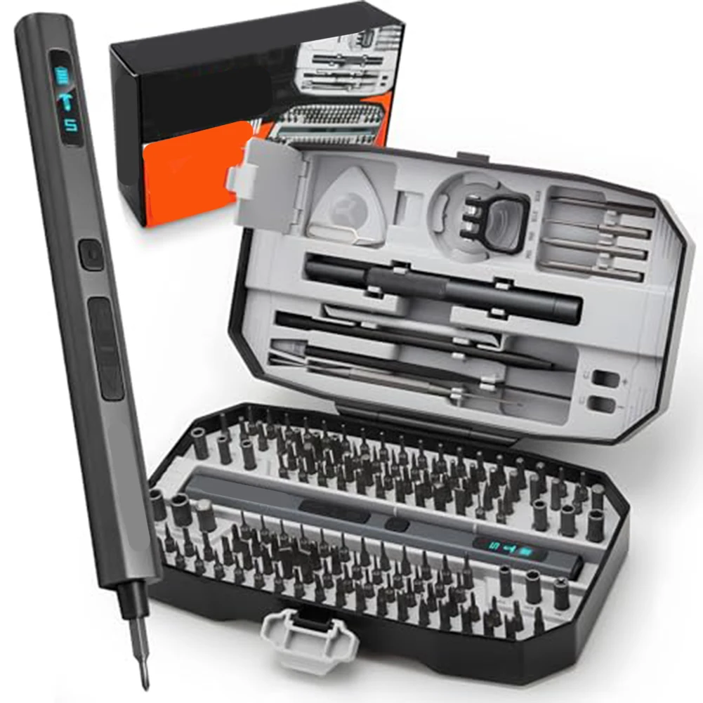 Electric Screwdriver Set 156 In With 5 For Torque Levels Magnetic Bits For IPhone Smartphone Laptop For PS5 For Xbox Watch Repai
Electric Screwdriver Set 156 In With 5 For Torque Levels Magnetic Bits For IPhone Smartphone Laptop For PS5 For Xbox Watch Repai