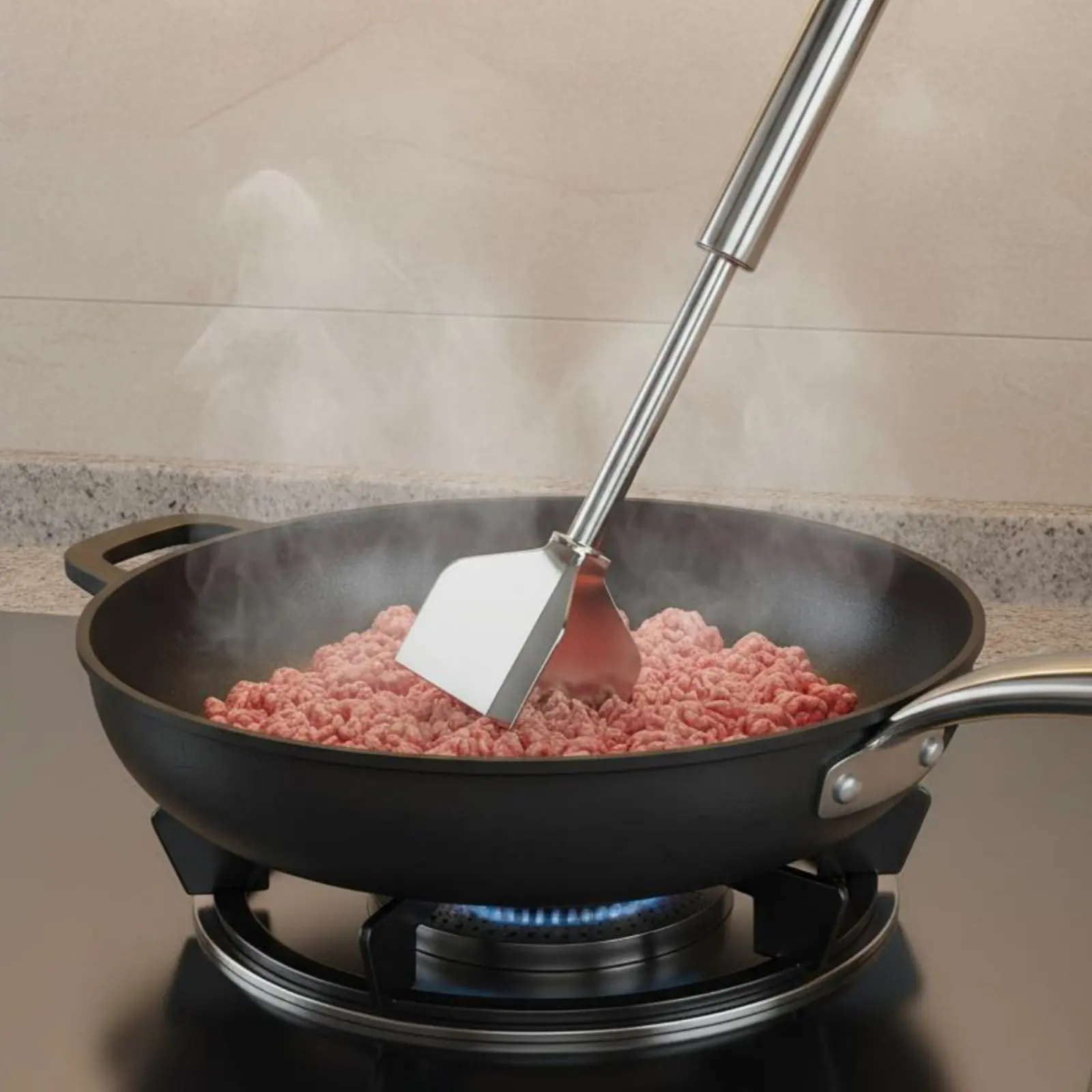 Stainless Steel Meat Chopper Rust-Resistant Meat Smashing Tool Mashed Potato Tool Easy to Clean Vegetable Smasher for Kitchen
Stainless Steel Meat Chopper Rust-Resistant Meat Smashing Tool Mashed Potato Tool Easy to Clean Vegetable Smasher for Kitchen