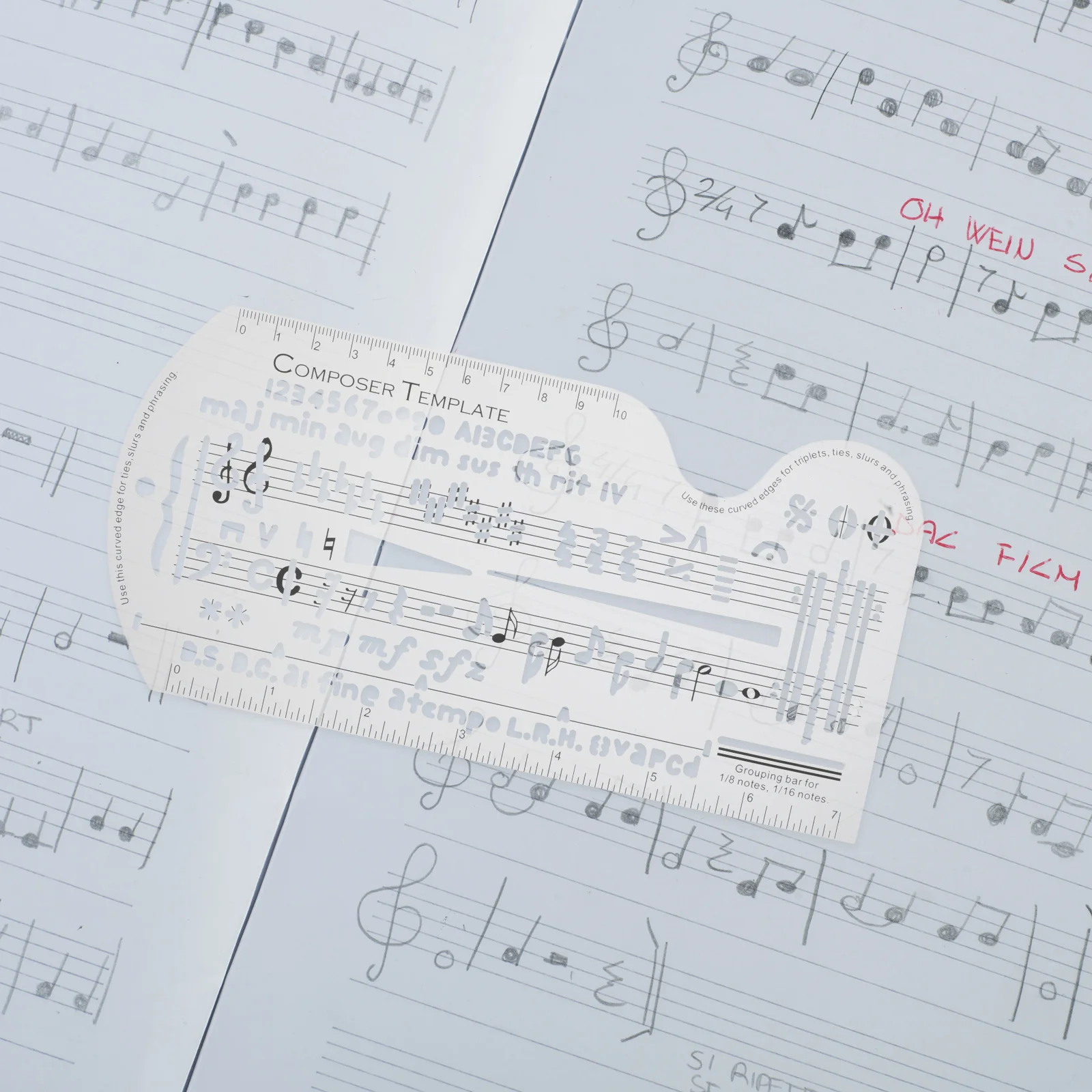Music Staff Drawing Ruler Stencil for Manuscript Composition Music Symbol Template Accessories Manuscript Tool Ruler
Music Staff Drawing Ruler Stencil for Manuscript Composition Music Symbol Template Accessories Manuscript Tool Ruler