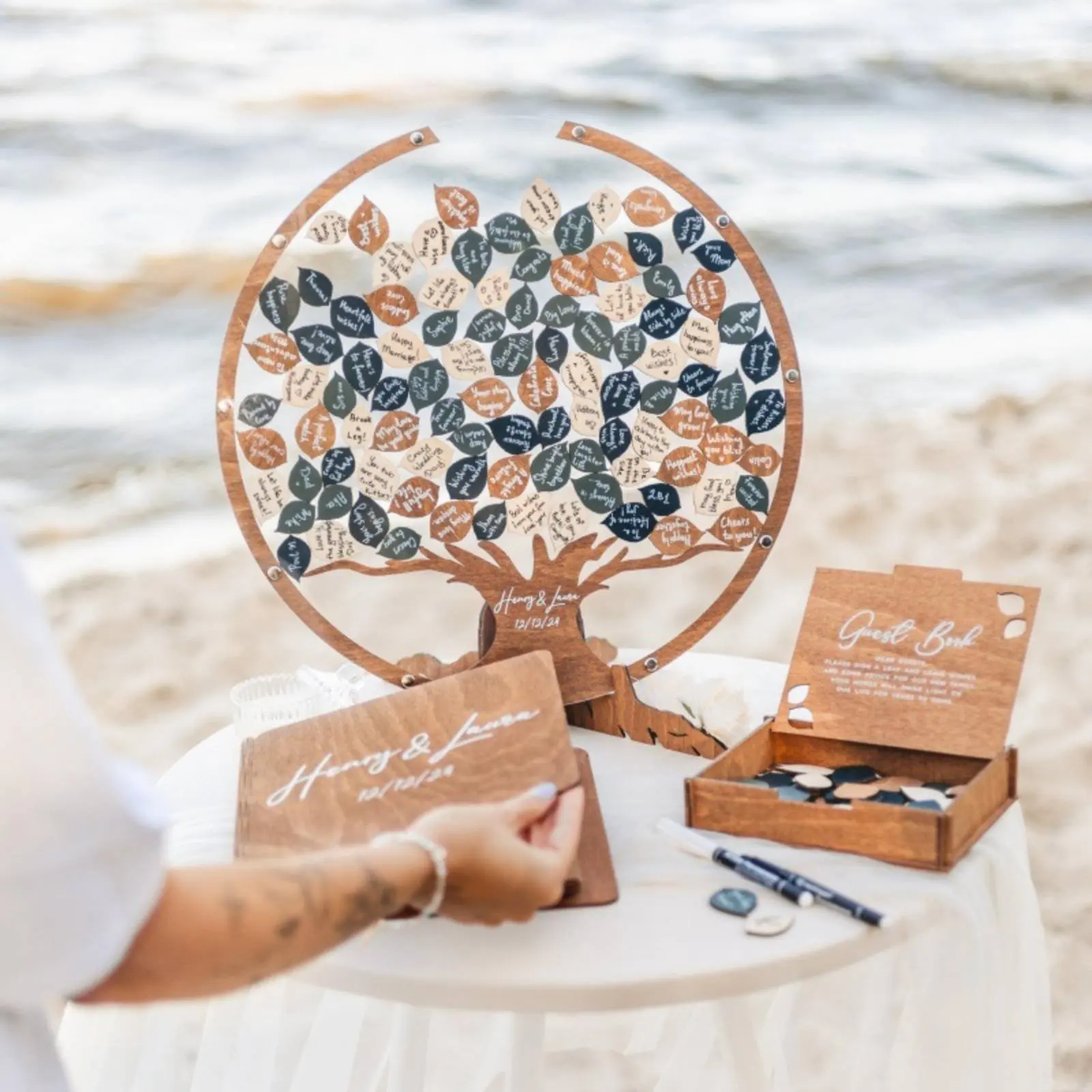 Wedding Guest Book Display foliageShaped Tree Guest Book Rustic Tree Guestbook Acrylic Wooden Keepsake Artwork Storage Box
Wedding Guest Book Display foliageShaped Tree Guest Book Rustic Tree Guestbook Acrylic Wooden Keepsake Artwork Storage Box