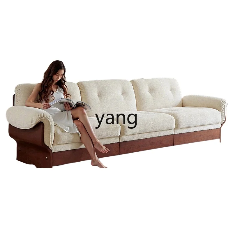 LH retro style high-end removable and washable fabric sofa straight row living room small apartment
LH retro style high-end removable and washable fabric sofa straight row living room small apartment