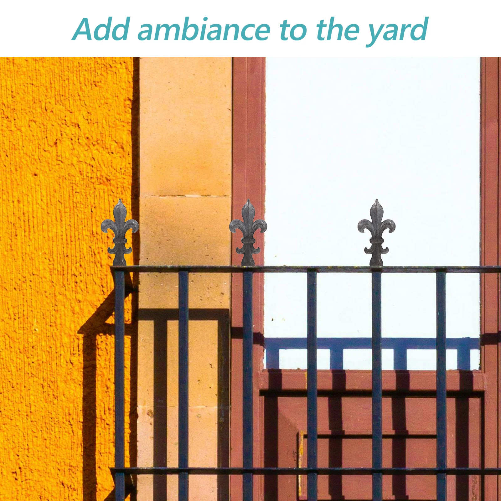 Decorative Iron Fence Parts Metal Finial Toppers for Yard and Courtyard Security with Elegant Pointed Top Fence Spears Heads
Decorative Iron Fence Parts Metal Finial Toppers for Yard and Courtyard Security with Elegant Pointed Top Fence Spears Heads