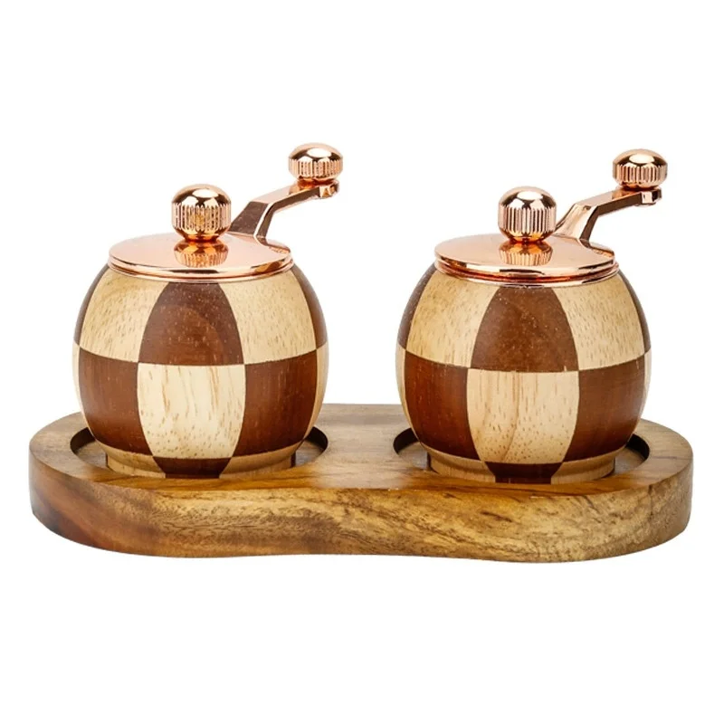 Wood Salt Pepper Mill Hand Operated Mini Ceramic Core Grinder Pepper And Salt Shakers Multipurpose Grinder BBQ Kitchen Tools
Wood Salt Pepper Mill Hand Operated Mini Ceramic Core Grinder Pepper And Salt Shakers Multipurpose Grinder BBQ Kitchen Tools