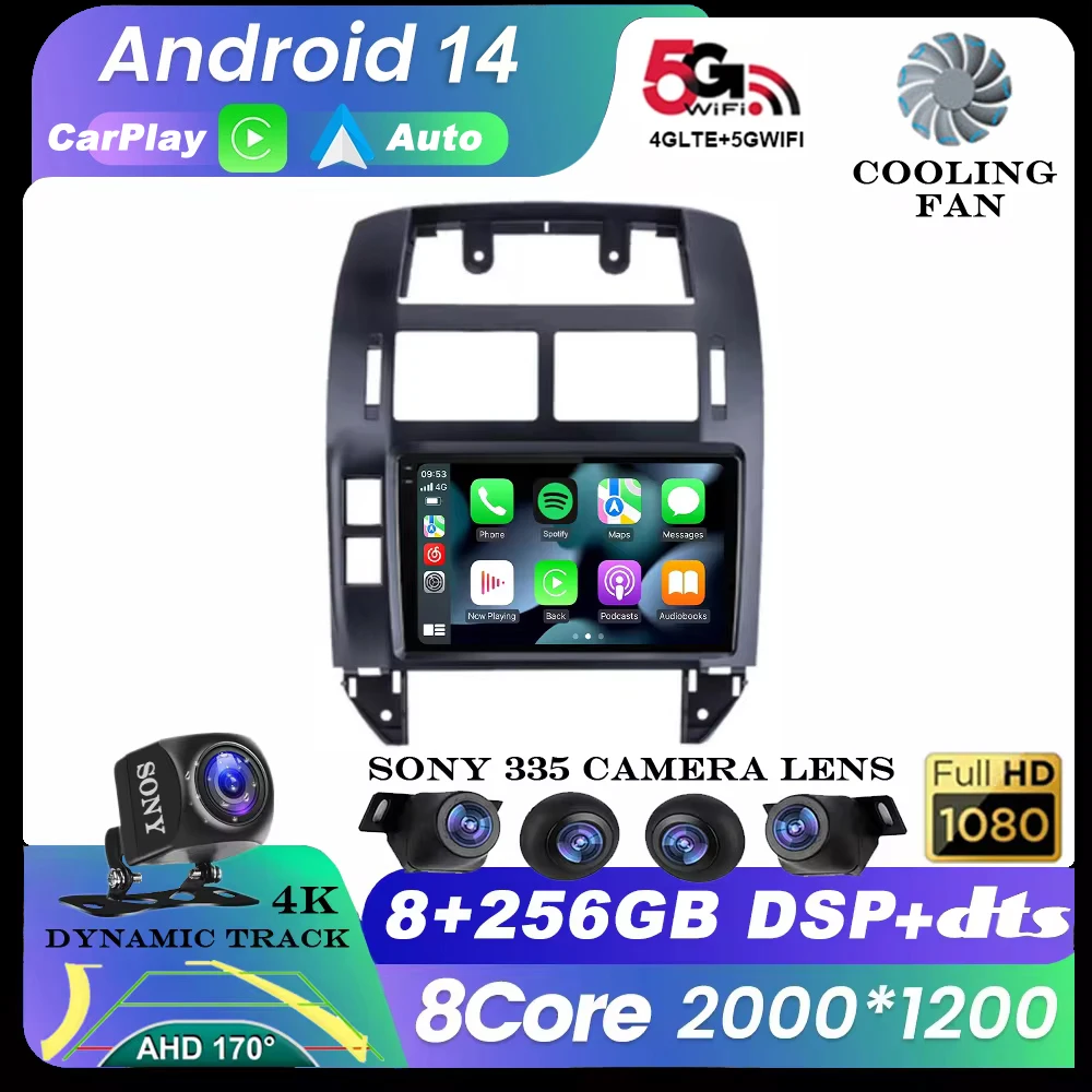 For Volkswagen Polo Mk4 2001 - 2011 Android Car Radio Multimedia Player Carplay Auto Stereo GPS Navi 2din DSP Head Unit
For Volkswagen Polo Mk4 2001 - 2011 Android Car Radio Multimedia Player Carplay Auto Stereo GPS Navi 2din DSP Head Unit