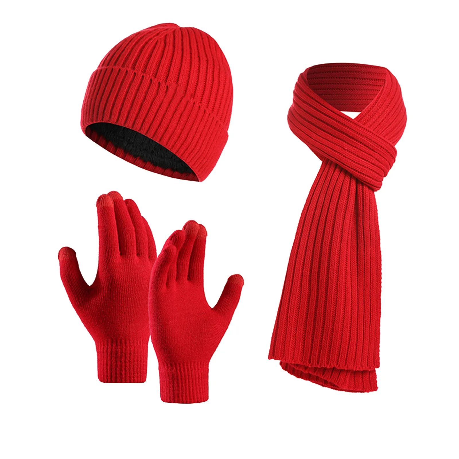 Winter Set Hat Scarves Touch Screen Gloves 3pcs Warm Men Women Fashion Thickening Plus Wool Neck Protect Cap Outdoor Riding
Winter Set Hat Scarves Touch Screen Gloves 3pcs Warm Men Women Fashion Thickening Plus Wool Neck Protect Cap Outdoor Riding