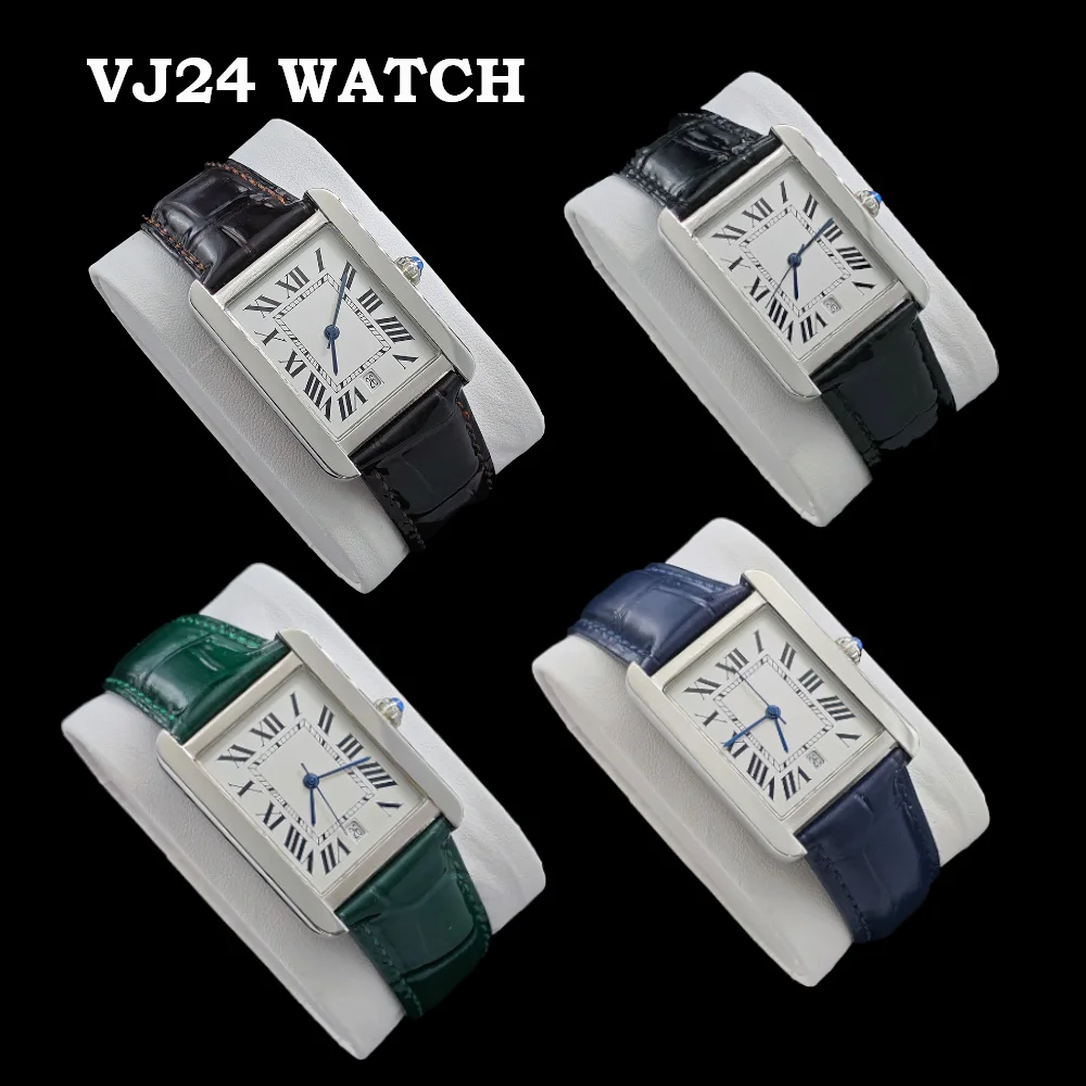 New VJ24 Watch 31mm Stainless Steel Square Watch Personalized Customization Watch Roman Digital Watch VJ24 Movement Watch
New VJ24 Watch 31mm Stainless Steel Square Watch Personalized Customization Watch Roman Digital Watch VJ24 Movement Watch
