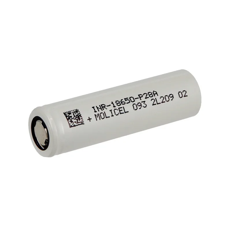 Grade A Molicel 3.7V 18650 INR18650-P28A 2800mAh Akku Max 35A Discharge Support -40℃ Low Temperature Discharge Li-ion Cell
Grade A Molicel 3.7V 18650 INR18650-P28A 2800mAh Akku Max 35A Discharge Support -40℃ Low Temperature Discharge Li-ion Cell