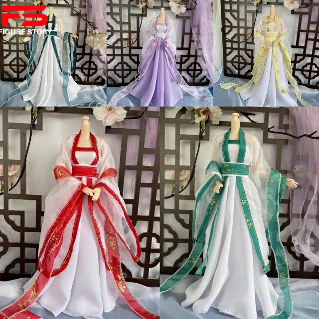 1/6 Scale female dolls Long skirt of ancient Chinese women's multicolor dress fit 12'' action figure body model
1/6 Scale female dolls Long skirt of ancient Chinese women's multicolor dress fit 12'' action figure body model
