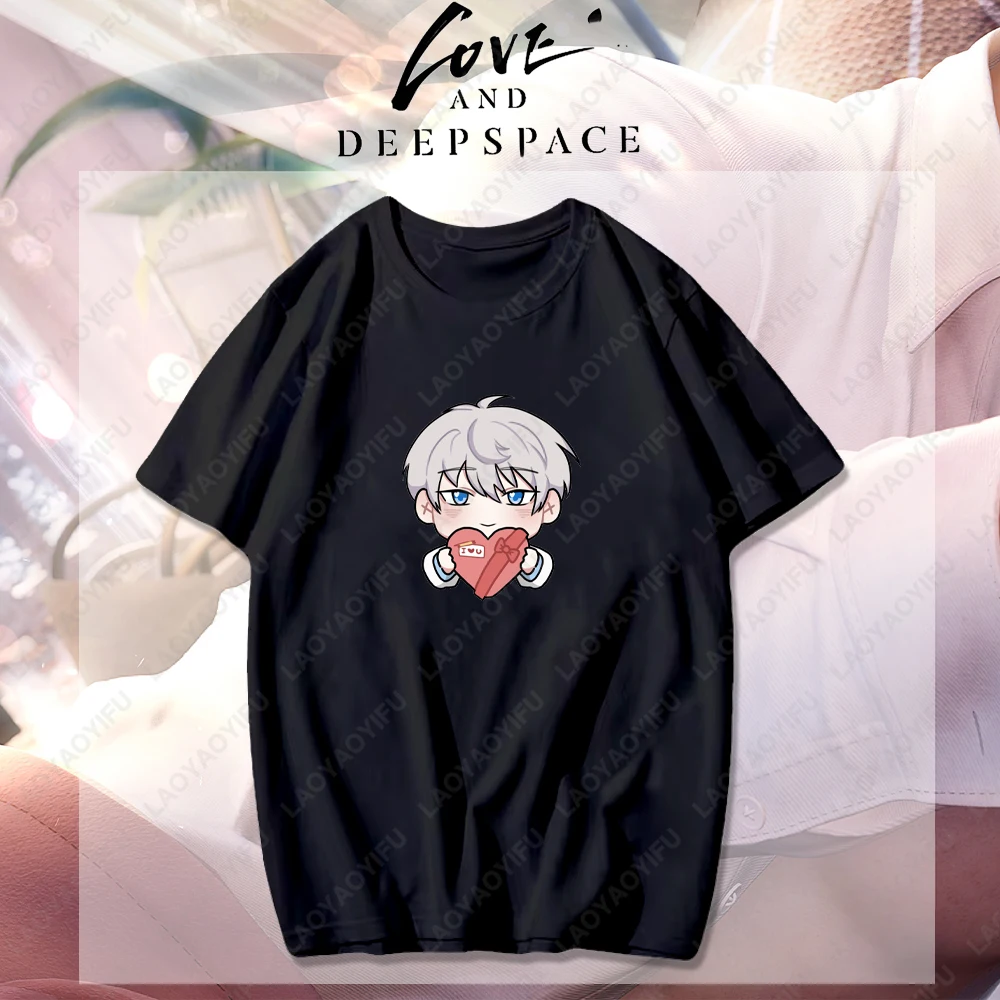 Love and Deepspace Женщина Мужчина Летние футболки с мультяшным графическим рисунком Модная повседневная хлопковая футболка высокого качества Пара игр с короткими рукавами
Love and Deepspace Женщина Мужчина Летние футболки с мультяшным графическим рисунком Модная повседневная хлопковая футболка высокого качества Пара игр с короткими рукавами