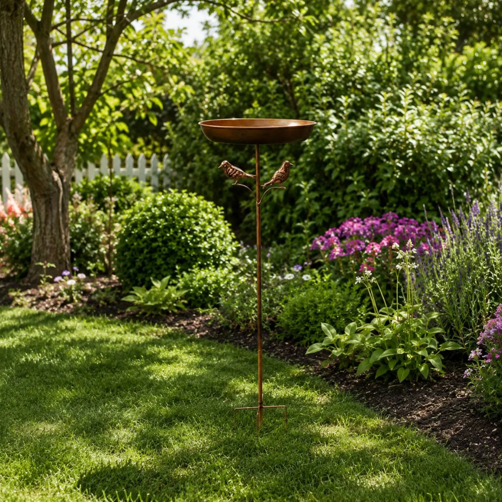 Iron Bird Bath Weather-Resistant Garden Decor for Courtyard, Yard
Iron Bird Bath Weather-Resistant Garden Decor for Courtyard, Yard