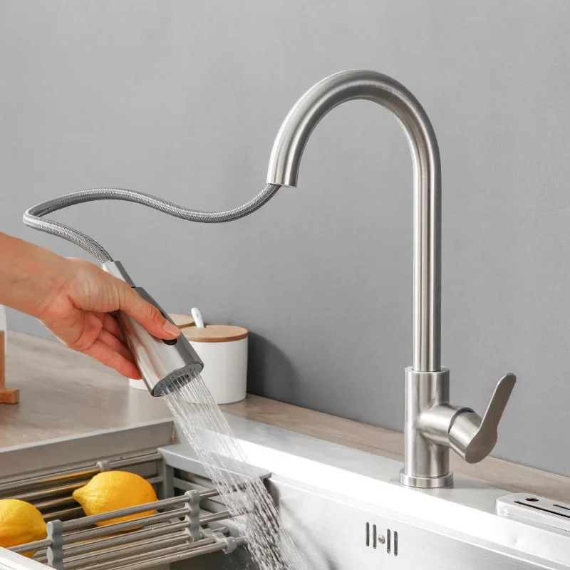 MickeyR Kitchen Faucets Copper Stainless Steel Pull Out Spout Brass Mixer Taps Hot Cold Water Accessories Stream Sprayer Head
MickeyR Kitchen Faucets Copper Stainless Steel Pull Out Spout Brass Mixer Taps Hot Cold Water Accessories Stream Sprayer Head