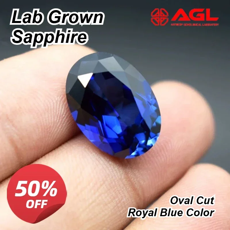 Lab Grown Sapphire Oval Cut Royal Blue Color DIY Jewelry Making Ring Necklace Main Materials Selectable AGL Certificate
Lab Grown Sapphire Oval Cut Royal Blue Color DIY Jewelry Making Ring Necklace Main Materials Selectable AGL Certificate