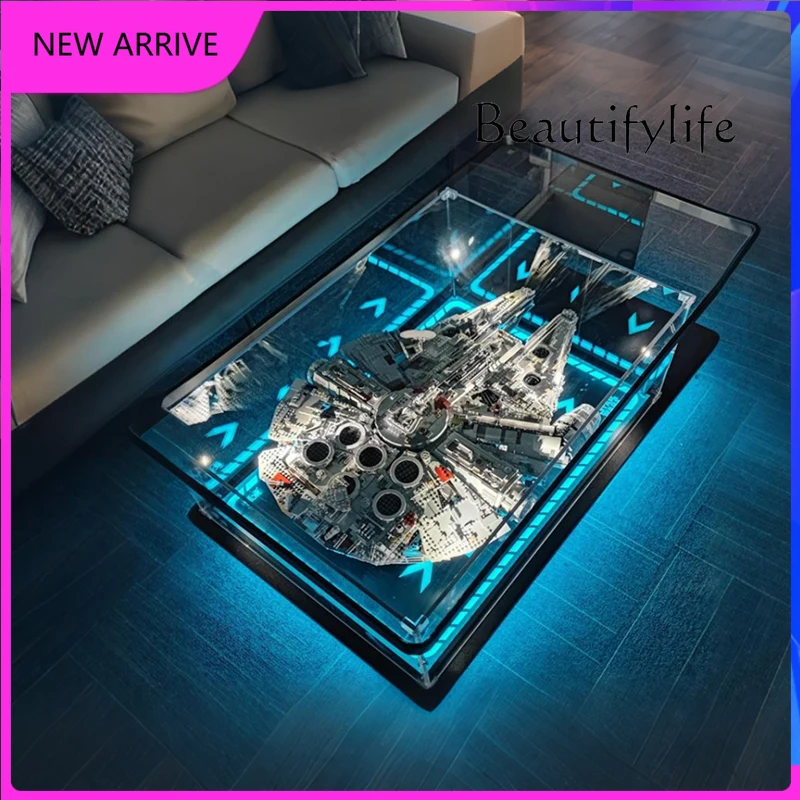 C4567 Modern simple living room home coffee table acrylic display box building block model dust cover advanced sense
C4567 Modern simple living room home coffee table acrylic display box building block model dust cover advanced sense