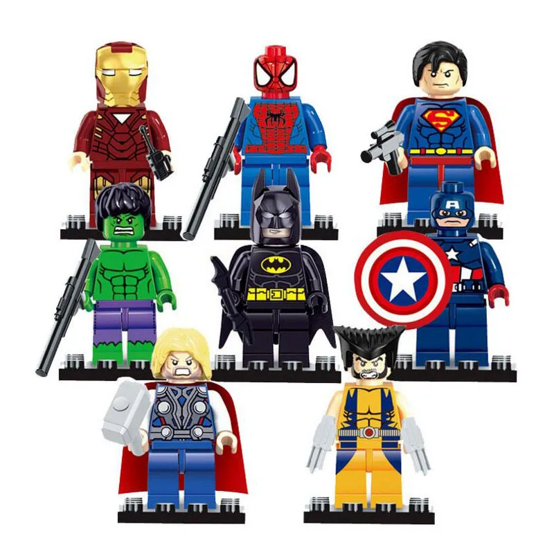 Cross-border wholesale D818-898 hero series building block figurine small particles assembly super toy bags
Cross-border wholesale D818-898 hero series building block figurine small particles assembly super toy bags