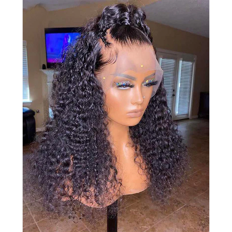 180Density 26inch Natural Black Glueless Long Kinky Curly Deep Lace Front Wig For Women With Baby Hair Preplucked Daily
180Density 26inch Natural Black Glueless Long Kinky Curly Deep Lace Front Wig For Women With Baby Hair Preplucked Daily