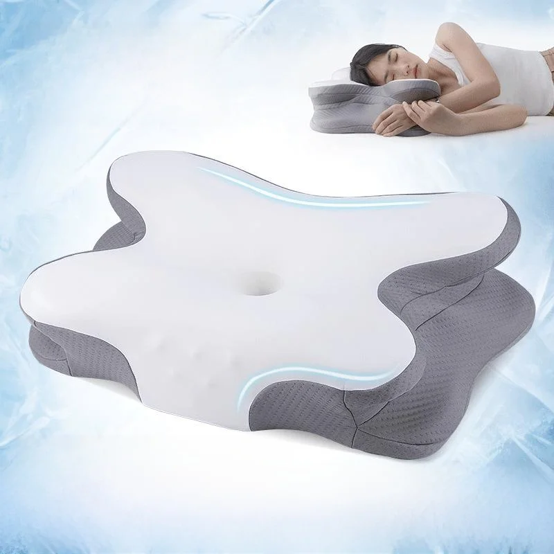 High Density Memory Foam Pillow Shape Sleep Support Neck Pillow Not Collapse Cervical Protection Pillow Bedding