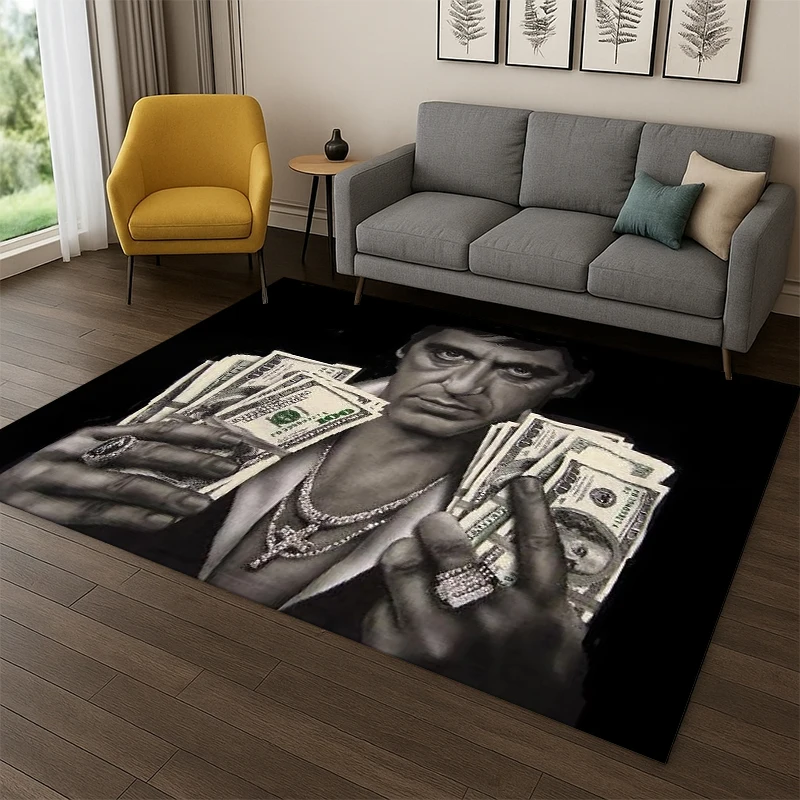 3D Scarface Classic Movie Tony Carpet Rug for Bedroom Living Room Sofa Playroom Doormat Home Decor,Kid Game Area Rug Non-slip
3D Scarface Classic Movie Tony Carpet Rug for Bedroom Living Room Sofa Playroom Doormat Home Decor,Kid Game Area Rug Non-slip