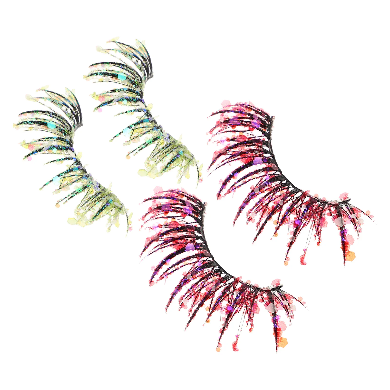 2Pairs 3D False Eyelashes Glitter Rhinestones Dramatic Sparkle Lashes Party Stage Cosplay Makeup Thick Natural Look Faux Lashes
2Pairs 3D False Eyelashes Glitter Rhinestones Dramatic Sparkle Lashes Party Stage Cosplay Makeup Thick Natural Look Faux Lashes