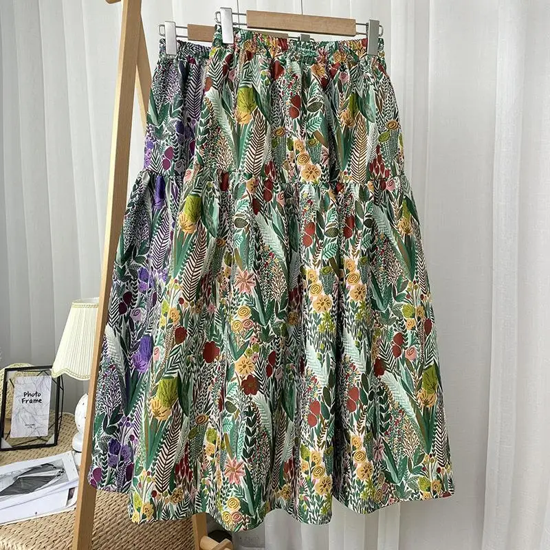 High Waist Flower Bud Skirt Vintage Sle Puffy Skirt Mid-Length Cotton 00% Spring Season Women's Faion Retro Skirt
High Waist Flower Bud Skirt Vintage Sle Puffy Skirt Mid-Length Cotton 00% Spring Season Women's Faion Retro Skirt