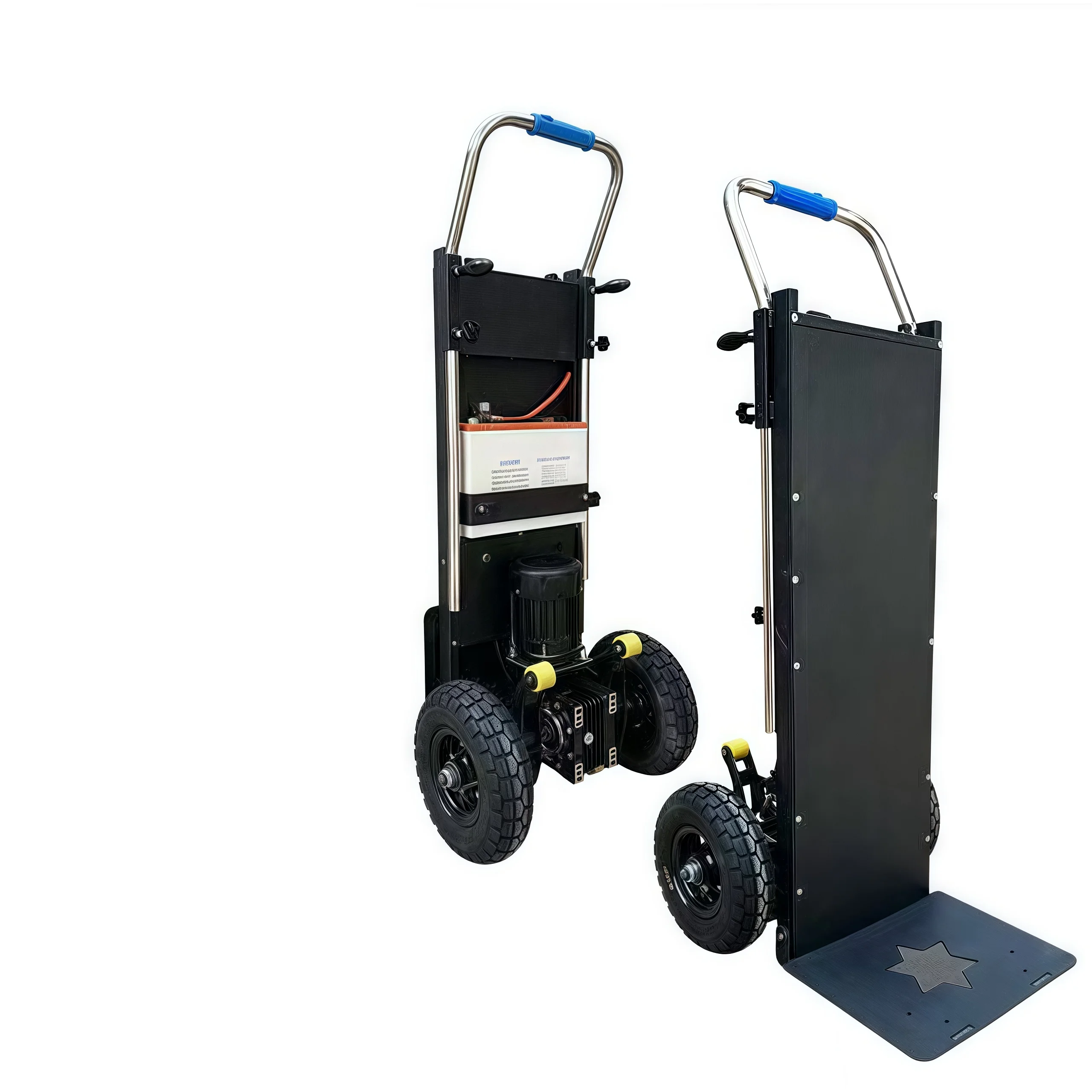 Electric Stair Climbing Cart Tracked Transporter 300kg Load Capacity Hand Truck Mobile Tool With Wheels For Shopping
Electric Stair Climbing Cart Tracked Transporter 300kg Load Capacity Hand Truck Mobile Tool With Wheels For Shopping