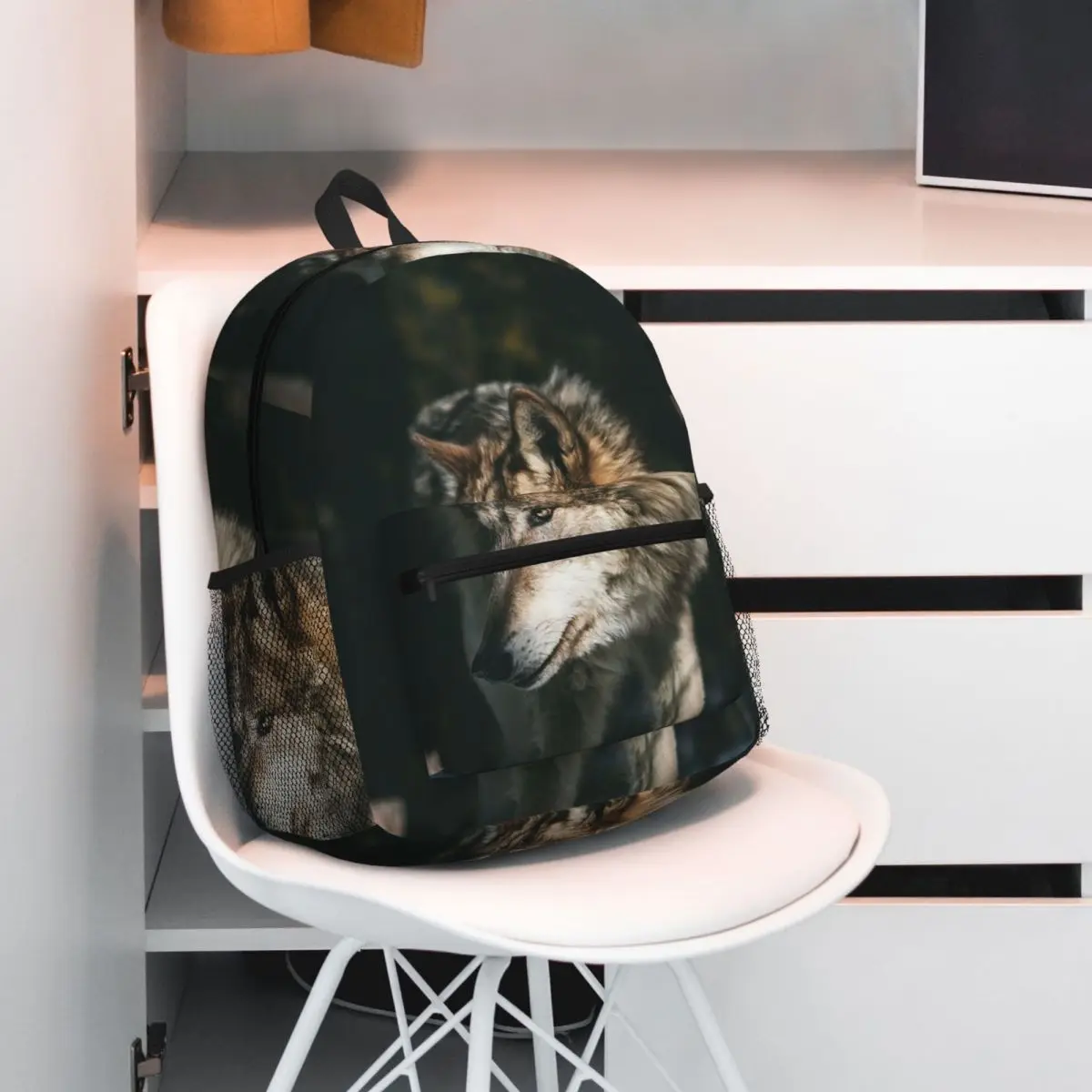 Howling Wolf Under The Moonlight Print Backpack Student BookBag Children School Bag Laptop Shoulder Bags for Men Women
Howling Wolf Under The Moonlight Print Backpack Student BookBag Children School Bag Laptop Shoulder Bags for Men Women
