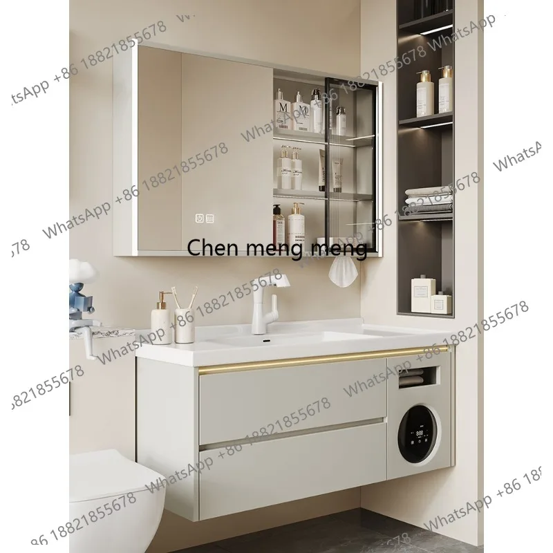 Solid wood bathroom cabinet hand wash face ceramic basin toilet multi-functional washstand
Solid wood bathroom cabinet hand wash face ceramic basin toilet multi-functional washstand