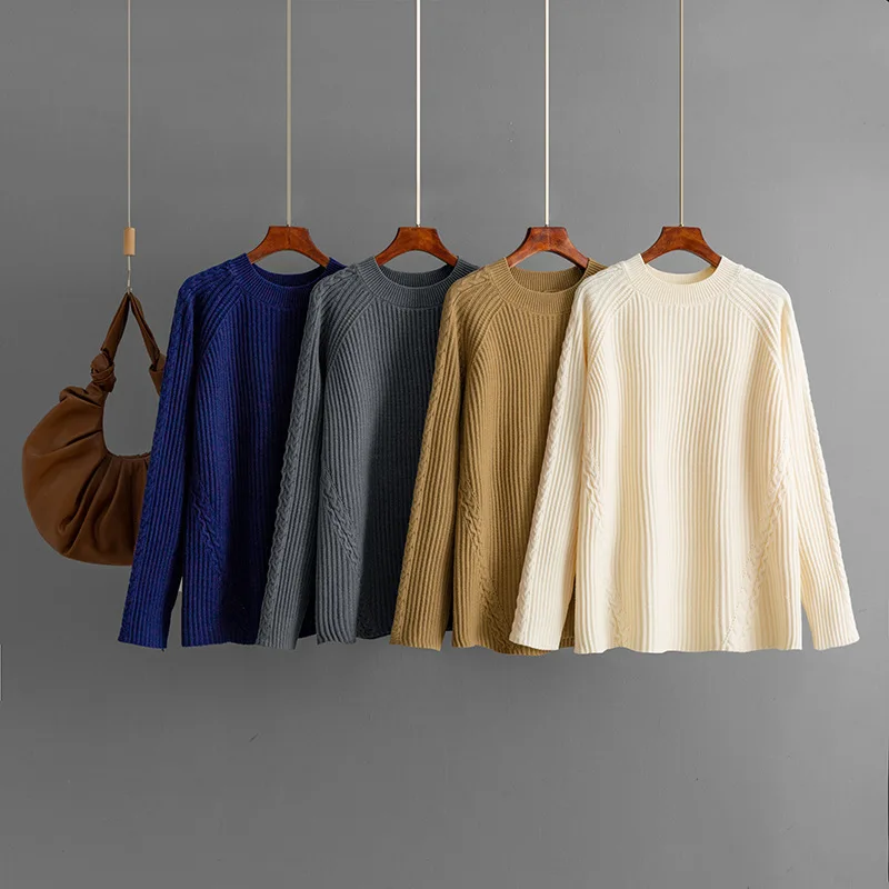 Женский повседневный вязаный свитер с круглым вырезом, однотонный, удобный, свободного кроя, осенне-зимний, новый, из полиэфирного волокна
Женский повседневный вязаный свитер с круглым вырезом, однотонный, удобный, свободного кроя, осенне-зимний, новый, из полиэфирного волокна