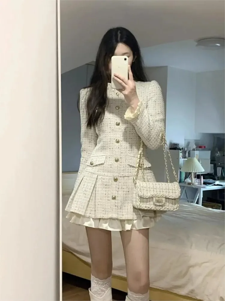 Spring Autumn New Long Sleeve Mini Dress 2024 Women Elegant Single Breasted Ruffled Short Dresses Chic Female Office Vestidos
Spring Autumn New Long Sleeve Mini Dress 2024 Women Elegant Single Breasted Ruffled Short Dresses Chic Female Office Vestidos