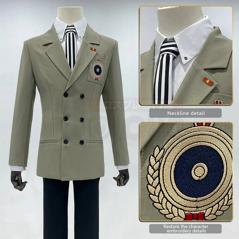 Sky05 HOLOUN P5 Game Akechi Goro Cosplay Costume Wig Detective Uniform Embroidery Suit Shirt Pants Tie Gloves Daily Wear C99JIu@
Sky05 HOLOUN P5 Game Akechi Goro Cosplay Costume Wig Detective Uniform Embroidery Suit Shirt Pants Tie Gloves Daily Wear C99JIu@