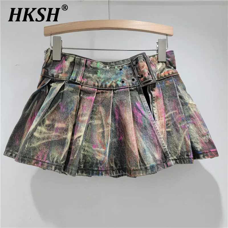 HKSH Летняя новая женская американская ретро Y2K Ins Trendy Tide Chic High Street Короткая джинсовая плиссированная юбка трапециевидной формы с высокой талией HK5981
HKSH Летняя новая женская американская ретро Y2K Ins Trendy Tide Chic High Street Короткая джинсовая плиссированная юбка трапециевидной формы с высокой талией HK5981