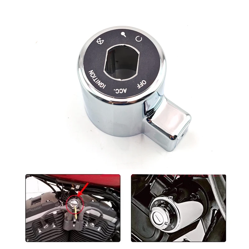For Harley XL883 XL1200 04-13 Power door lock cover Head lock cover Power door lock protection cover
For Harley XL883 XL1200 04-13 Power door lock cover Head lock cover Power door lock protection cover
