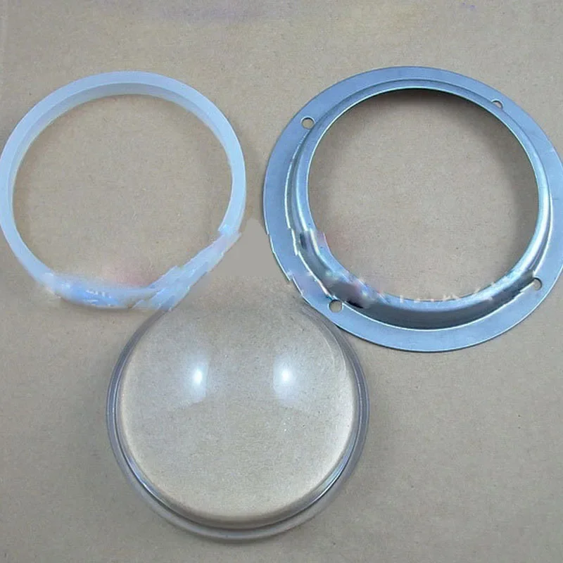 100mm Plano-convex Lens Glass for LED Lamp with Waterproof Ring and Fixed Frame
100mm Plano-convex Lens Glass for LED Lamp with Waterproof Ring and Fixed Frame