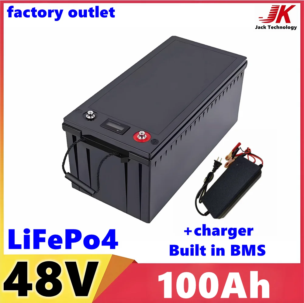 Waterproof 48V 100Ah Lifepo4 battery BMS inside for trolling motor boat, Outdoor RV Camping inverter portable power+10A Charger
Waterproof 48V 100Ah Lifepo4 battery BMS inside for trolling motor boat, Outdoor RV Camping inverter portable power+10A Charger