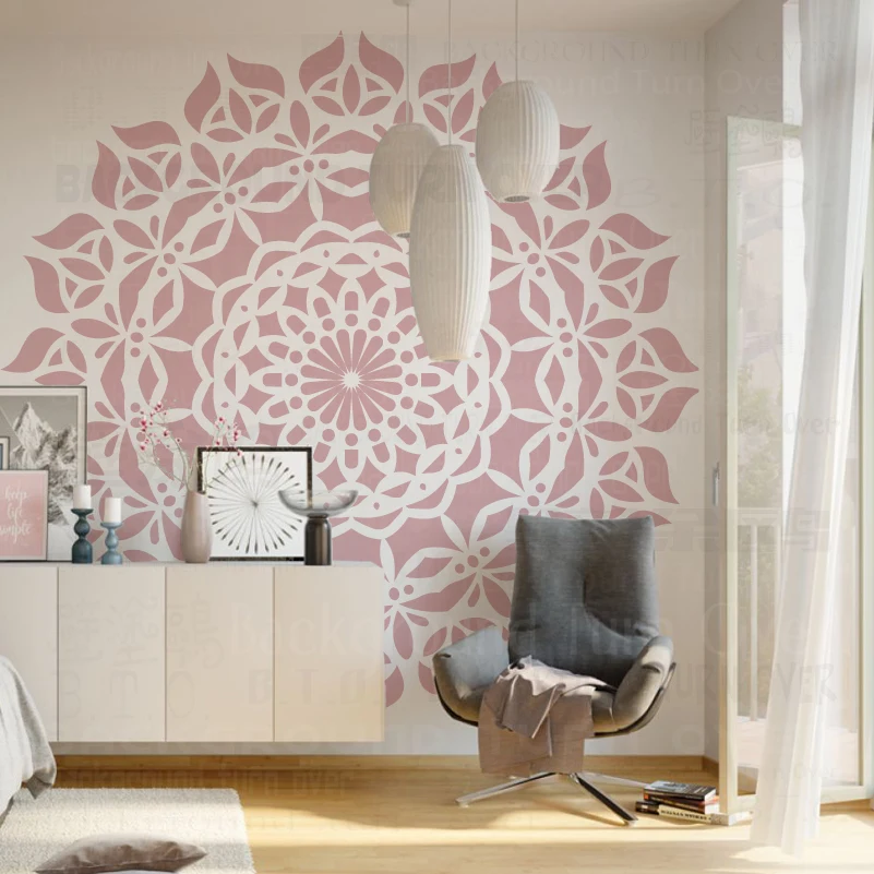 160cm - 240cm Wall Stencil For Painting Plaster Decor Decors Paint Template Giant Mandala Huge Round Flower Traditional S333
160cm - 240cm Wall Stencil For Painting Plaster Decor Decors Paint Template Giant Mandala Huge Round Flower Traditional S333