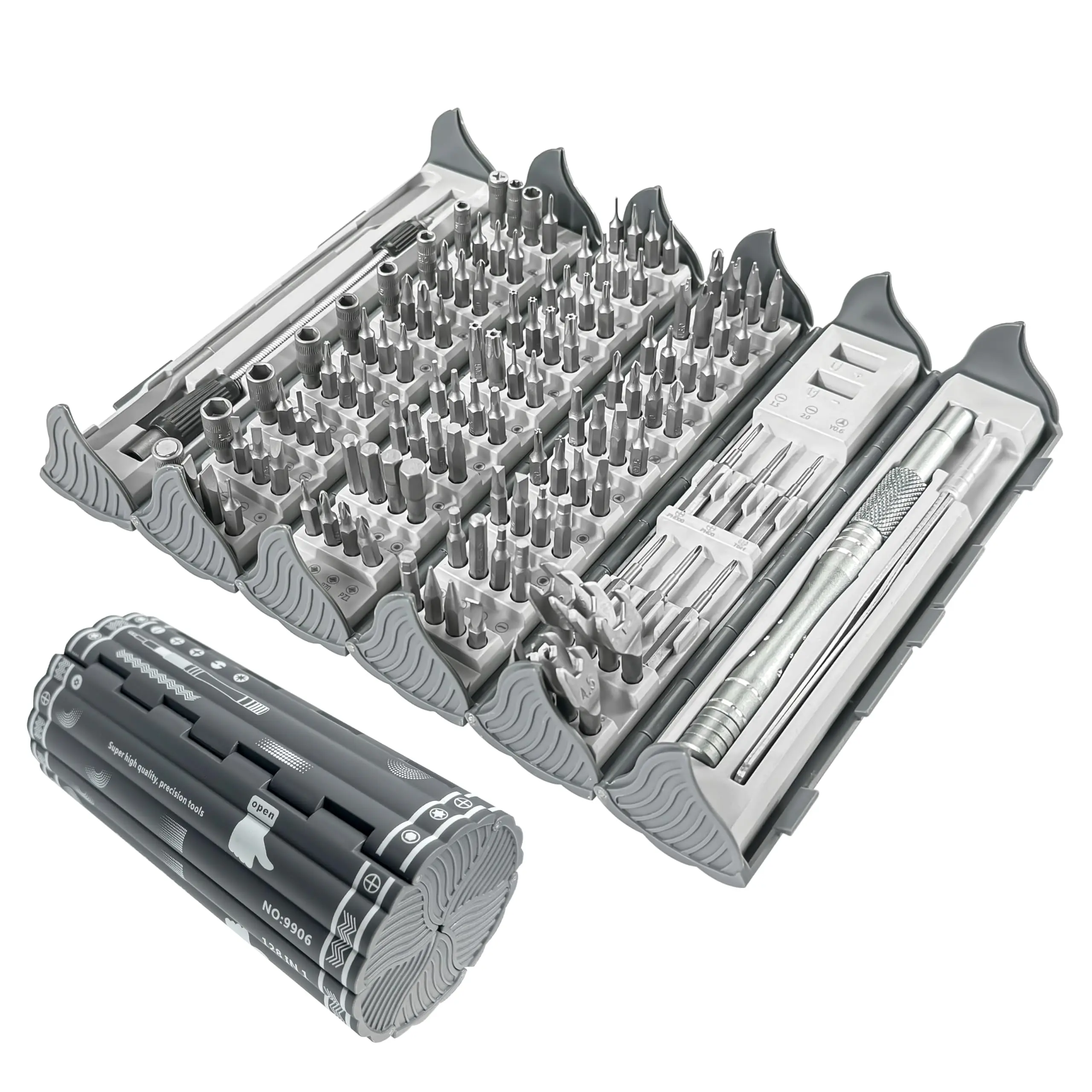 Набор прецизионных отверток для электроники 128 в 1, профессиональный инструмент для магнитного ремонта с 122 битами для компьютера, ПК, iPhone, ноутбука
Набор прецизионных отверток для электроники 128 в 1, профессиональный инструмент для магнитного ремонта с 122 битами для компьютера, ПК, iPhone, ноутбука