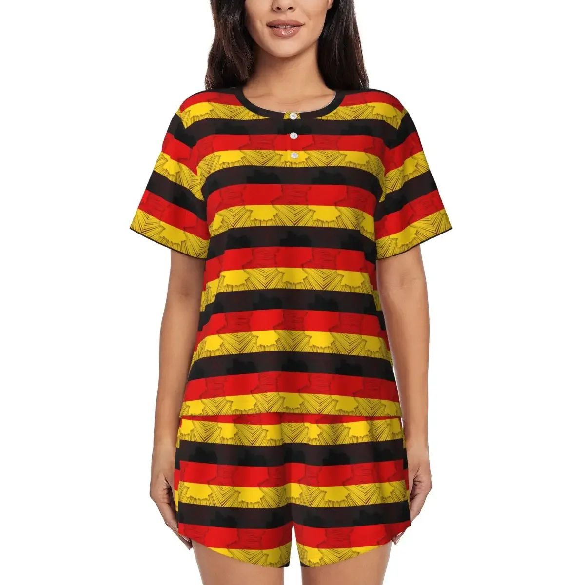 German Eagle Round Neck Short Sleeves Nightdress for Sleeping Sleepshirts Women Soft Pajama Set Short Pants
German Eagle Round Neck Short Sleeves Nightdress for Sleeping Sleepshirts Women Soft Pajama Set Short Pants
