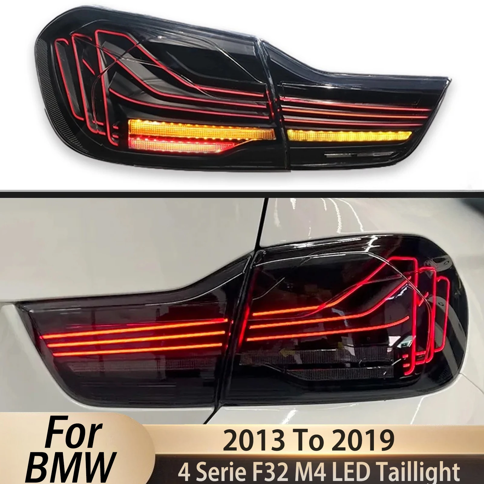 For BMW 4 Serie F32 M4 LED Taillight 2013-2019 Rear Lamps Upgraded To CSL Style Taillights Plug And Play Car Accessories
For BMW 4 Serie F32 M4 LED Taillight 2013-2019 Rear Lamps Upgraded To CSL Style Taillights Plug And Play Car Accessories